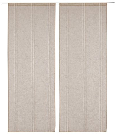 Linder 0189 /29/415/60X160 Vitrage Jour Lin Beige Passe Tringle
