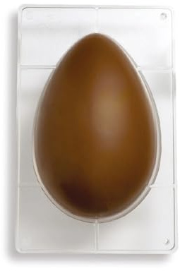 Decora Form für Schokoeier, Polykarbonat, 250 g, 205 x 135 mm, Durchsichtig