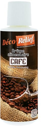 Déco Relief - Arôme Liquide Café 125 ml - Arôme Alimentaire Pâtisserie & Yaourtière - Pour Gâteaux, Pâtisseries, Yaourts - Arôme Concentré - ARO51.