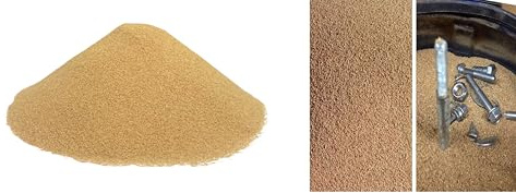 Sand Blasting Walnut Shell Tumbler Cabinet Polisher Grit 5kg 0.075mm-1.3mm 60/120 mesh