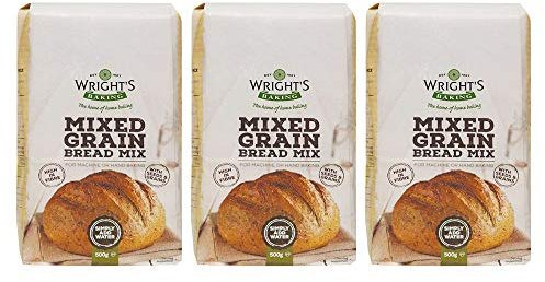 Wright's Baking Mixed Grain Bread Mix 500g (Pack of 3)