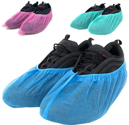 AQASKIN Cubrezapatos desechables en Non-Woven Resistant 6 g. - Calzado desechable - (PPE) Equipo de protección personal - Limpieza del hogar, jardinería, entornos profesionales 1000 piezas Azul