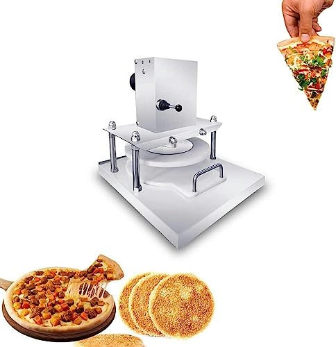 XENITE Laminadora de Masa, Prensa de Pizza de Masa pequeña Comercial, máquina eléctrica de Prensa de Tortilla de Acero Inoxidable for Pizza, Pastel, Tortillas, pastelería
