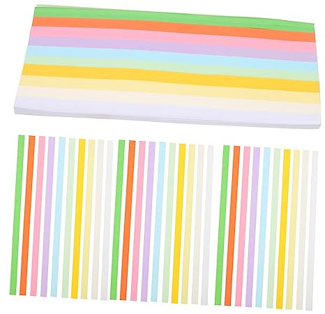 EXCEART 1030blätter Papiersterne Origamipapier Dekorative Faltpapier Streifen Für Junge Mädchen Basteln Und Partydeko Indoor Outdoor Verwendung