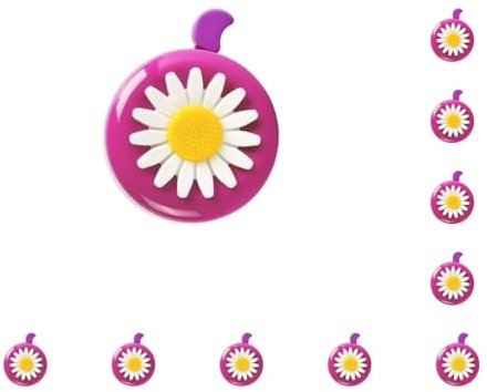 Fahrradklingel Alarming Fahrradklingel Blume Form Dekorative Fahrradlenker Glocke Rose Rot Lila 10 Set