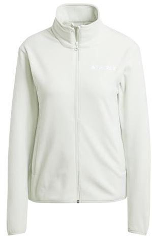 adidas Damen Terrex Multi Essentials Full Zip Fleece Jacket, Linen Green, M