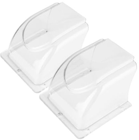 HOMSFOU 2stücke Regenabdeckung Für Türklingel Schalter Wetterfeste Türklingelabdeckung Außen Türklingelabdeckung Für Draußen Aus Pc-Material Schützt Vor Regen Passform Für Zutrittskontroll