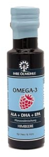 Ölmühle Sauerland Vitalöl Omega-3 ALA, DHA, EPA, Himbeer, 100 ml