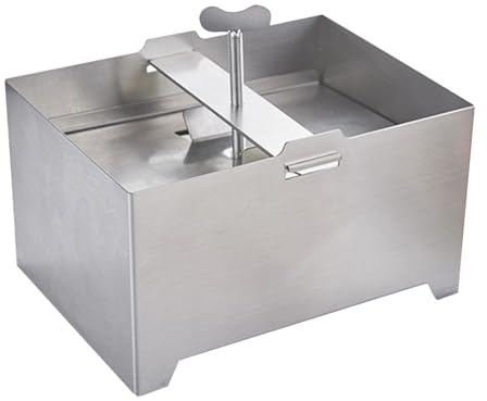 Press -paneer Maker | Stainless Steel Paneer Press Maker | Stainless Steel Square Shape Paneer//Cheese Maker Mould Machine | Adjustable Paneer Maker with Drain Hole and Drip Tray for Firm