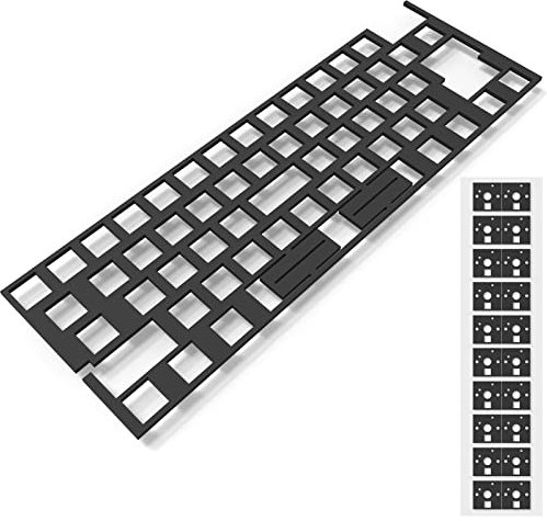 RUNJRX Poron Foam for Keyboard Circuit Boards, 60 Layout, Poron Switch Pads, 120 Pieces and Keyboard Muffler for Custom Keyboards
