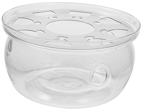 Base de Vidrio para Calentar Té, Calentador de Tetera Retro