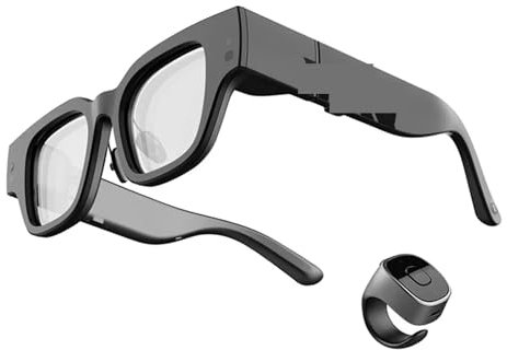 VEKELETE Occhiali da Sole Sportivi polarizzati Bluetooth AR 3D Smart Augmented Camera Occhiali AR Wireless Realtà Aumentata(AR 2)