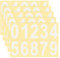 50 Stück Klebezahlen Wetterfest, 3 Zoll Reflektierende Aufkleber Zahlen, Silber Briefkasten Zahlen Groß Zahlen Sticker, Selbstklebende Türnummer Mailbox Numbers Vinyl Wasserdichte 0-9 für Adressnummer