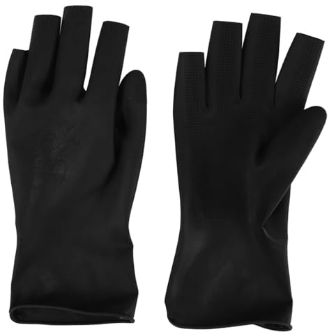 PACKOVE Waschhandschuhe für Friseure Färbehandschuhe aus Gummi Wiederverwendbare Haarstylinghandschuhe Wasserabweisend und Ölabweisend für Professionelles Haarwaschen und Styling