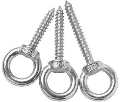 1 Stück M4 M5 M6 M8 M10 M12 304 A2 Edelstahl Ösenmutter Selbstschneidende Schraube Schafauge Rundring Selbstschneidende Schraube Haken(M5x20mm)