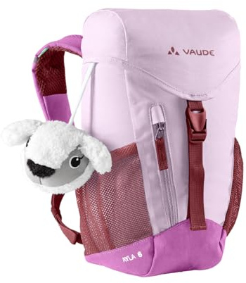 VAUDE Kinderrucksack Ayla Mädchen & Jungen, reflektierend, raspberry | Kinderrucksack mit 6L Volumen – Kindergarten- und Wanderrucksack mit verstellbarem Tragesystem – gepolsterte Schulterträger