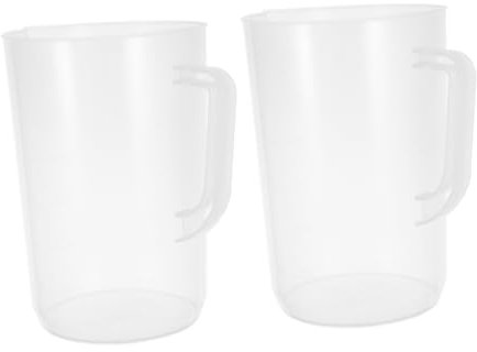 Jarra Medidora de Aceite 3000ml 2 Piezas de Plástico Blanco