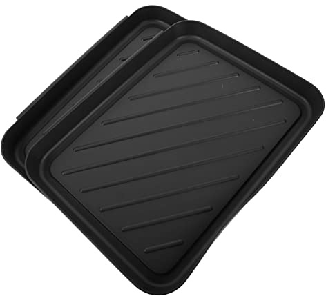 Cabilock 2 pezzi Vassoio per Scarpe Multifunzionale Contenitore per Calzature e Accessori da Ingresso e Bagagliaio Resistente Tutto Facile da Adatto e Pantofole