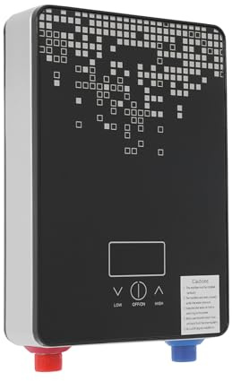 Elektronischer Durchlauferhitzer, Küche 220v 6500w Elektrische Warmwasserbereiter Tankloser mit LED Temperaturanzeige, Elektrisch Instant Klein Durchlauferhitzer für Küche