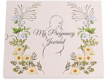 Gwtdtoad Diario de embarazo, álbum de recuerdos, libro de recuerdos para bebé y mamá, cubierta fija, hitos, nacimiento, álbum de padres, cumpleaños de bebé