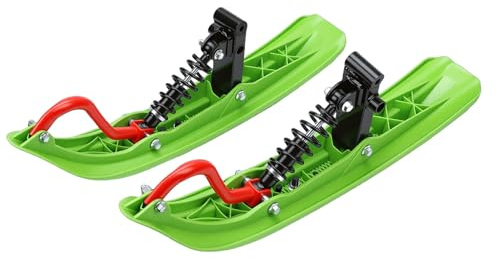 banapoy Go Kart Snow Sledge Board, Snowmobile Front Ski Sled, Shockproof Enhanced Grip Winter Sledge, Ski Attachment for ATV, Go Kart, UTV, Buggy Quad Bike