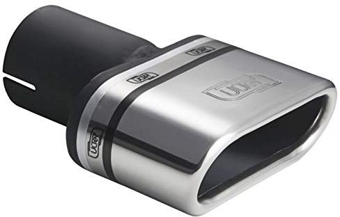 Ulter Sport Embout d'échappement - Ovale 110x45mm Incliné - Longueur 80mm - Montage ->50mm - Inoxydable