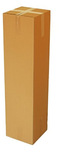 Haga® Box förpackning kartong postlådor korrugerad kartong hopfällbar låda 30 cm x 30 cm x 120 cm förpackning med 10