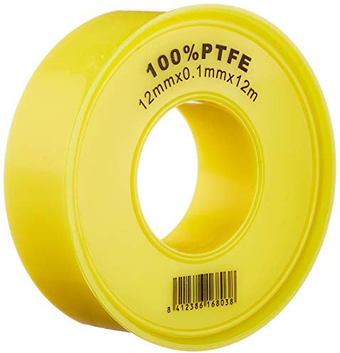 Anzapack 954114F - Nastro Teflon professionale da 12 m x 12 mm x 0,1 mm