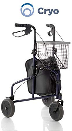 ROLLATOR IN ACCIAIO 3 RUOTE BLU cod.art. RP685B