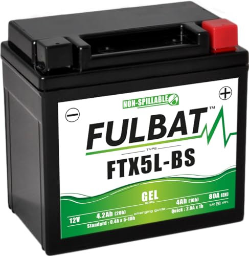 FULBAT BATTERIA MOTO FULBAT GEL FTX5L-BS / YTX5L-BS 12V 4,2AH 80A