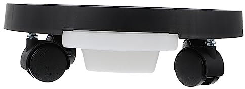 BCOATH Bandeja para Macetas con Ruedas De Interior y Exterior Soporte Rodante para Plantas Hecha De Material De Resistente Color Negro para Jardinería Casa o Patio