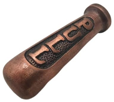 Harrington Marley Solid Metal Copper Finish Cord Pull - Universal Decorative Weight for Window Blinds, Roman Shades, Curtains and Bathroom Pull Cords - Victorian Steampunk Style