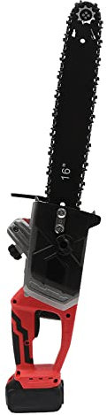 16-Inch Brushless Chainsaw, Portable Battery Operated Chainsaw, Rechargeable Electric Cordless Chain Saw, for Wood Cutting & Trimming (Battery & Charger Included)
