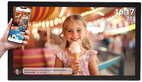Denver Bilderrahmen 31,5- Full-HD 32GB Speicher PFF-3260 wi-fi | 32GB Speicher, Wi-Fi