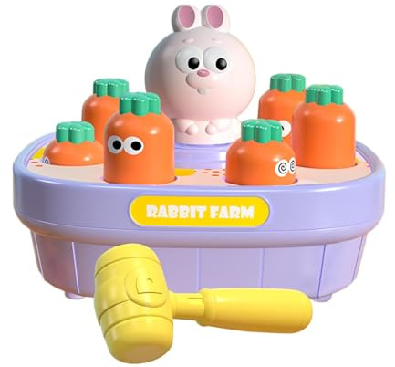Fmzrbnih Whack Mole Toys pour, Jeu Whack Mole pour,Jouet battant avec Marteau Jeu interactif Grenouille Taupe - Jouet de Dessin animé de Poulet Jouet éducatif