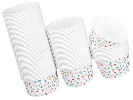 PACKOVE 300pezzi Pirottini Per Muffin e Cupcake Carta Colorata Per Dessert e Yogurt Usa e Getta Facili Da Rimuovere Perfetti Per Feste e Matrimoni