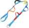 Échelle de Corde d'escalade, 6 Sections Sangle Colorée Échelle Suspendue pour Enfants, 6.56ft, Améliore L'équilibre, la Coordination, la flexibilité, L'utilisation Intérieure