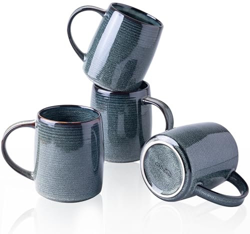 GBHOME Large Coffee Mugs Set of 4, 18oz (500ml) Handmade Ceramic Mugs with Gradient Colours – Ideal for Lattes, Tea, Beer & Hot Chocolate | Dishwasher & Microwave Safe