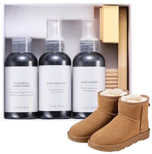 Shoe Cleaner,Suede Shoe Cleaner Kit with Shoe Cleaner,Shoe Waterproof Spary,Suede Shoe Cleaning Kit with Shoe Brush & Suede Eraser,Suede Shoe Care Kit for Suede,Sheepskin or other suede items