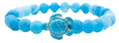 aninu Perlen Armband mit Schildkröte u Live Tracking + App - Ocean Freundschaftsarmband für Damen u Herren, Turtle Friendship Bracelet als Geschenke für Frauen u Männer