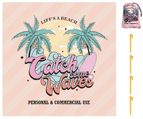 Generico Coperta Da Picnic,da Gioco Portatile per Giardino | Coperta Impermeabile con Asciugatura Rapida per Viaggi Piscina Picnic Vacanze Famiglie Bambini Raduni