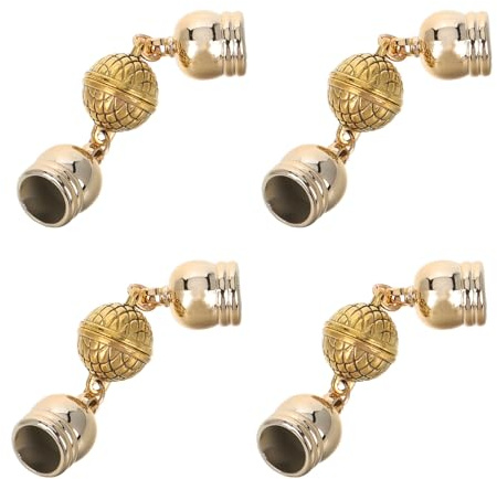 SAFIGLE Magnetic Clasps for Necklaces Scarf Magnets Jewelry DIY Accessory Delicate Magnetic Fastener Accessories 4 pcs Easy Click Closure for Necklaces Scarves Travel and Daily Wear