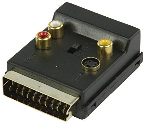 Valueline SCART commutable mâle à Femelle Adaptateur AV – Noir