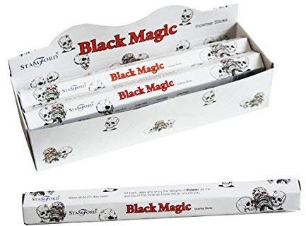 STAMFORD INC. 37519 Black Magic Incense Sticks, 20 Sticks x 6 Packs