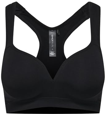 Only Play Dam sport-BH ONPMARTINE-2 sport-BH, Svart (svart detalj: solid), M
