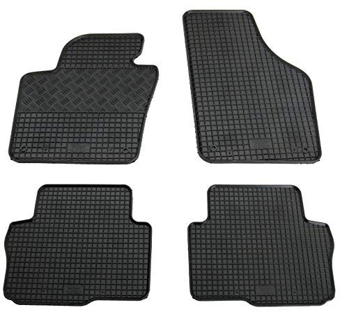 Gummi Fußmatten Set, 4teilig, Gummifußmatten Gummimatten Matten