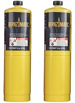 Bernzomatic Pre-Filled MAP-Pro Gas Torch Style Cylinder 14.1 oz (Pack of 2)