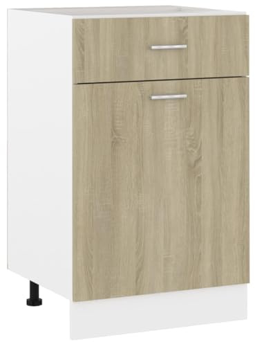 vidaXL Underskåp med låda “Lyon” sonoma-ek 50x46x81,5 cm
