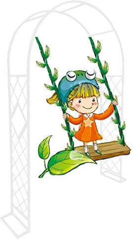 HASMI Metallgarten Arbor Bogen Stahl Rahmen Rosenbogen Zum Klettern Von Pflanzen/White/W140*H230Cm