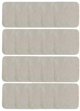 20 Pieces Pre Cut Chamois for Smoothing Pot Rim Clay Pottery Tools Soft Cloth Leather Tool Kit Ceramic Supplies Ceramics Trimming (3.93 x 3.93 Inch)
